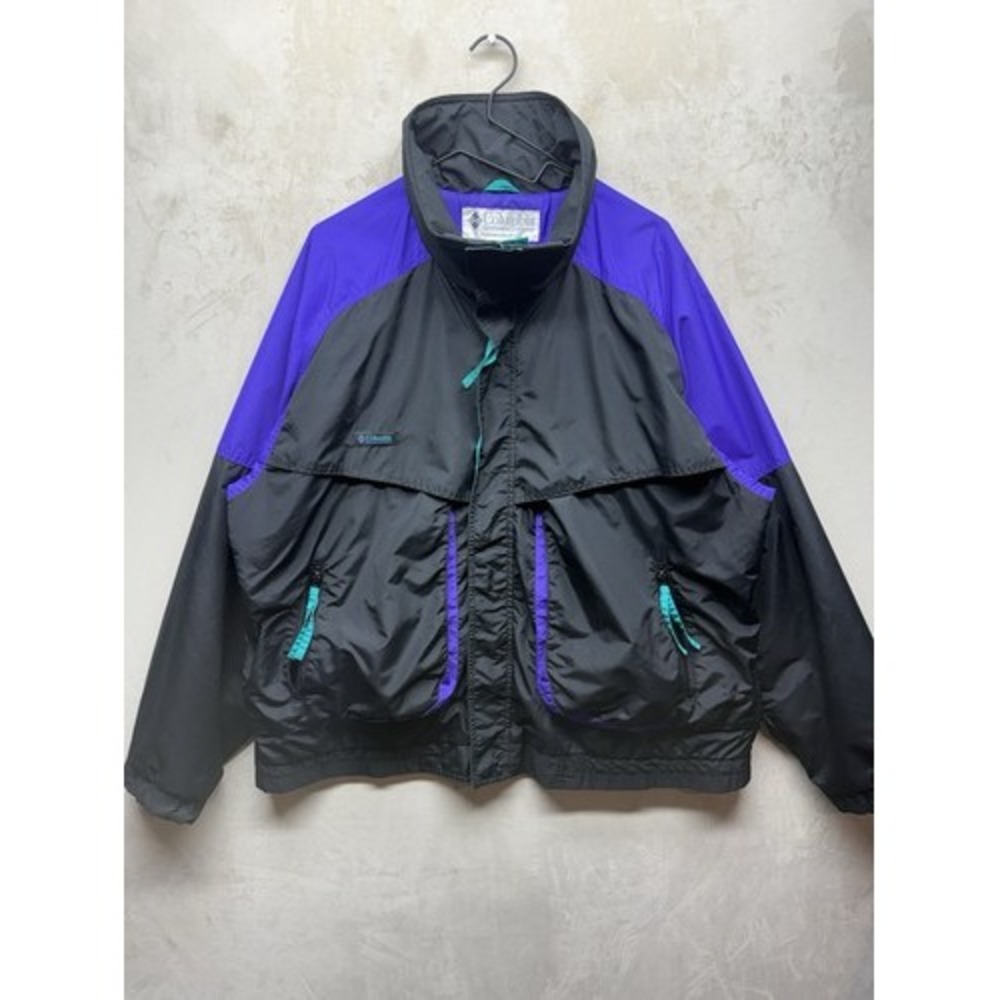 Vintage Columbia Jacket Mens XL Ski Winter 90s Retro Colorblock Full Zip Coat